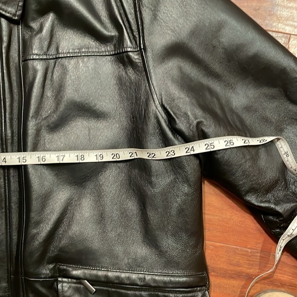 Mens Plonge Genuine Leather Jacket - Picture 7 of 9